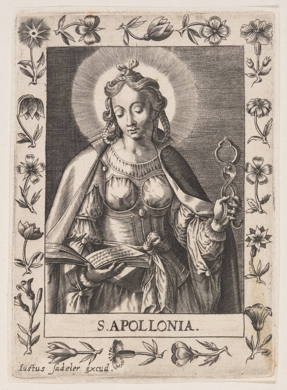 Santa Apolonia de Justus Sadeler