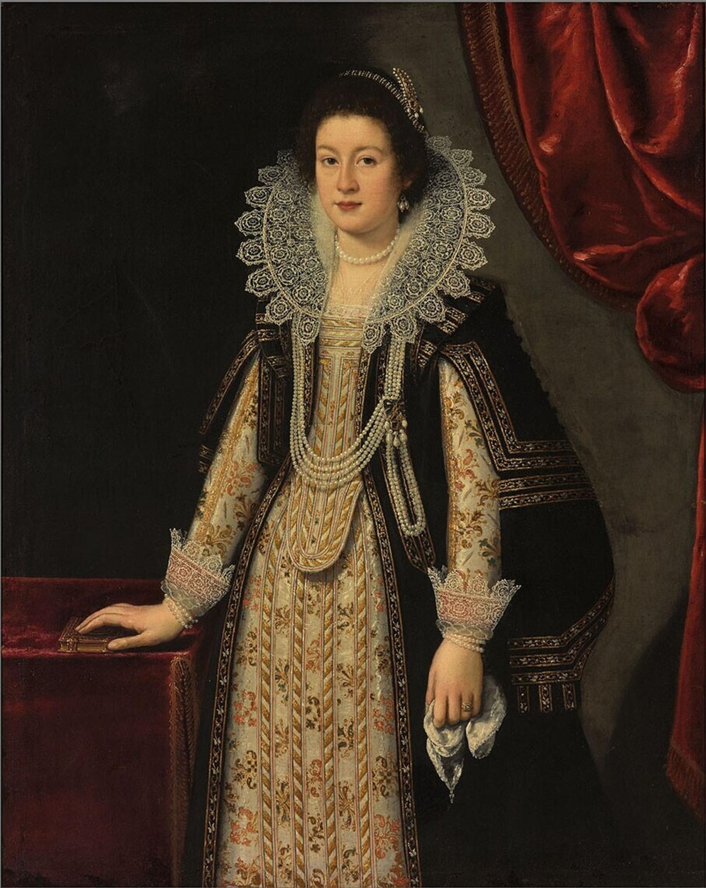 Retrato de mujer, posiblemente María Magdalena de Austria, esposa de Cosme II de Médicis de Justus Sustermans
