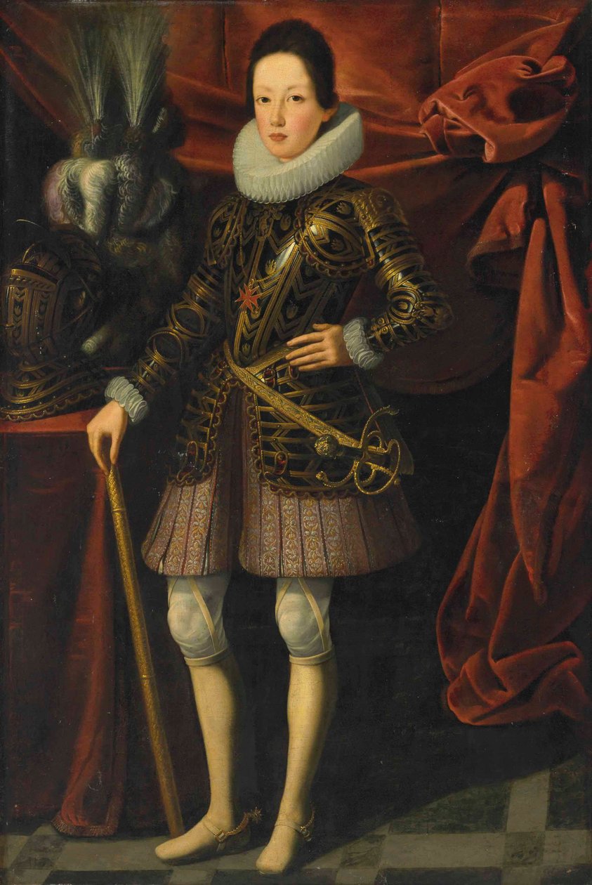 Retrato del joven Fernando II de Médicis (1610-1670), Gran Duque de Toscana, con armadura de Justus Sustermans