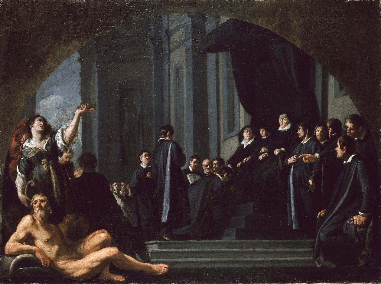Los senadores de Florencia jurando lealtad a Ferdinando II de