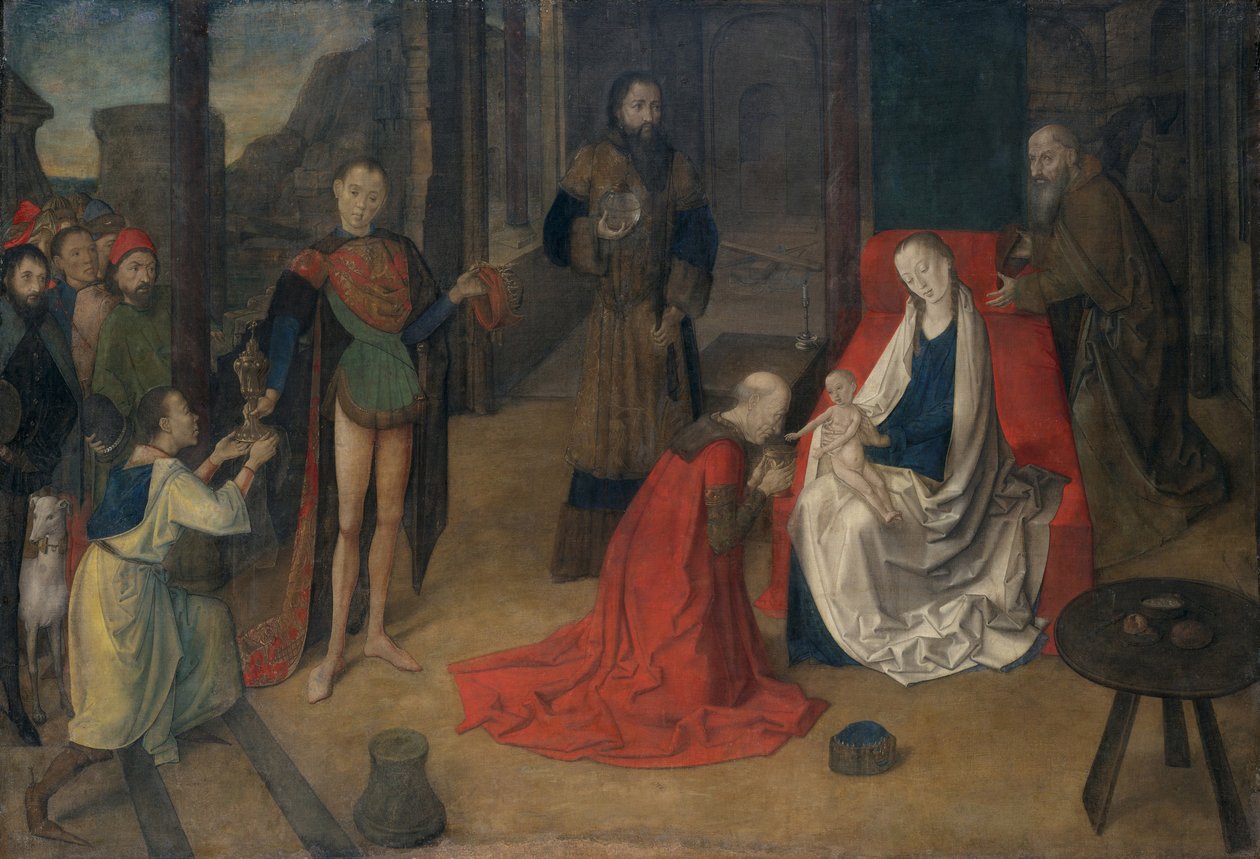 La adoración de los magos, c.1465 de Justus of Ghent