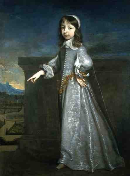 Retrato del Duque de Orleans como un niño de Justus van Egmont