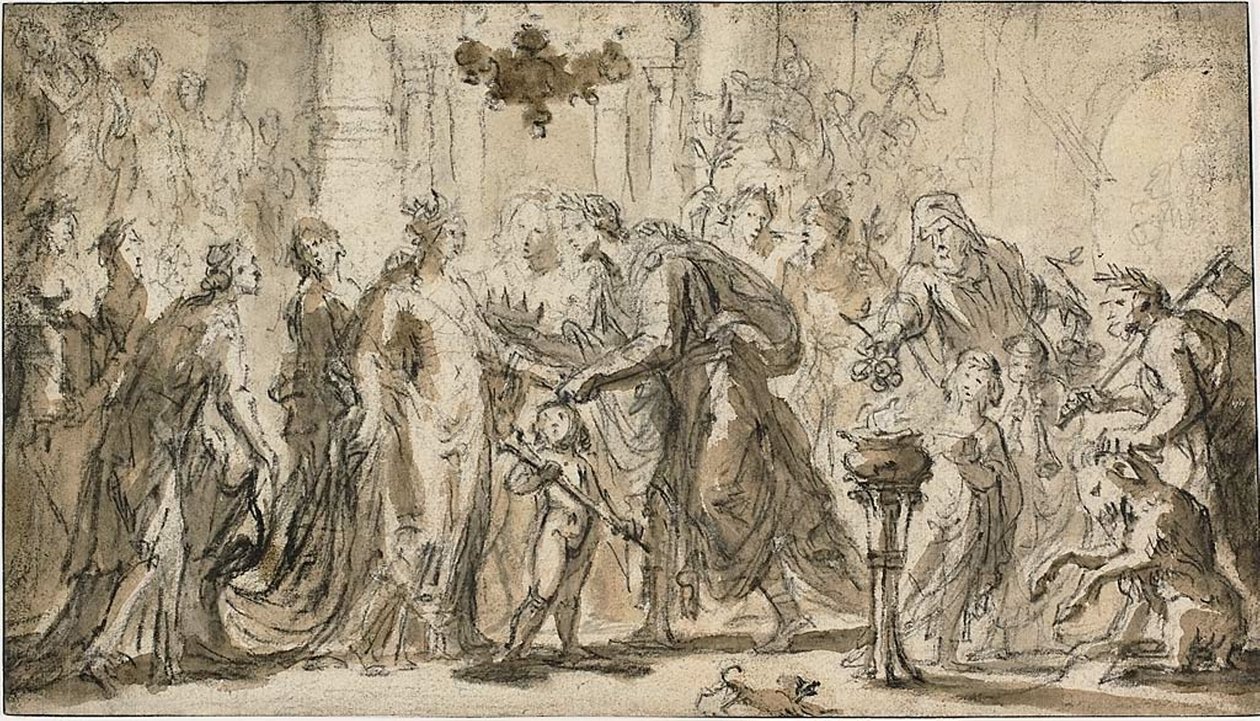 El matrimonio de Zenobia y Odenato de Justus van Egmont