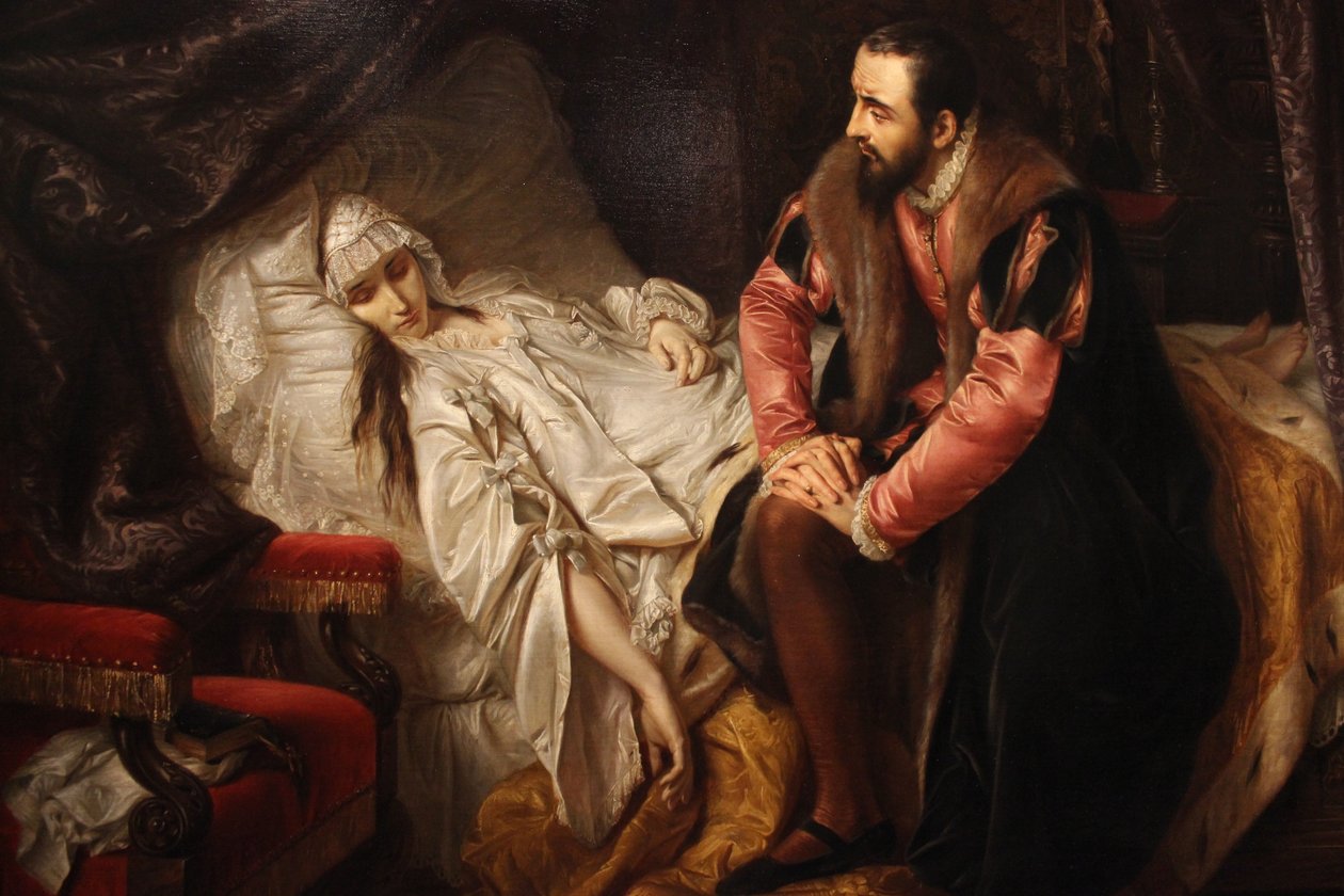 La muerte de Barbara Radziwiłł de Józef Simmler