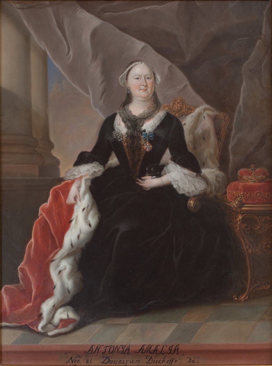 Antonia Amalia. Duquesa de Brunswick y Luneburgo. Nacida el 22 de abril de 1696 de KMS Stroe 16 H Ubekendt