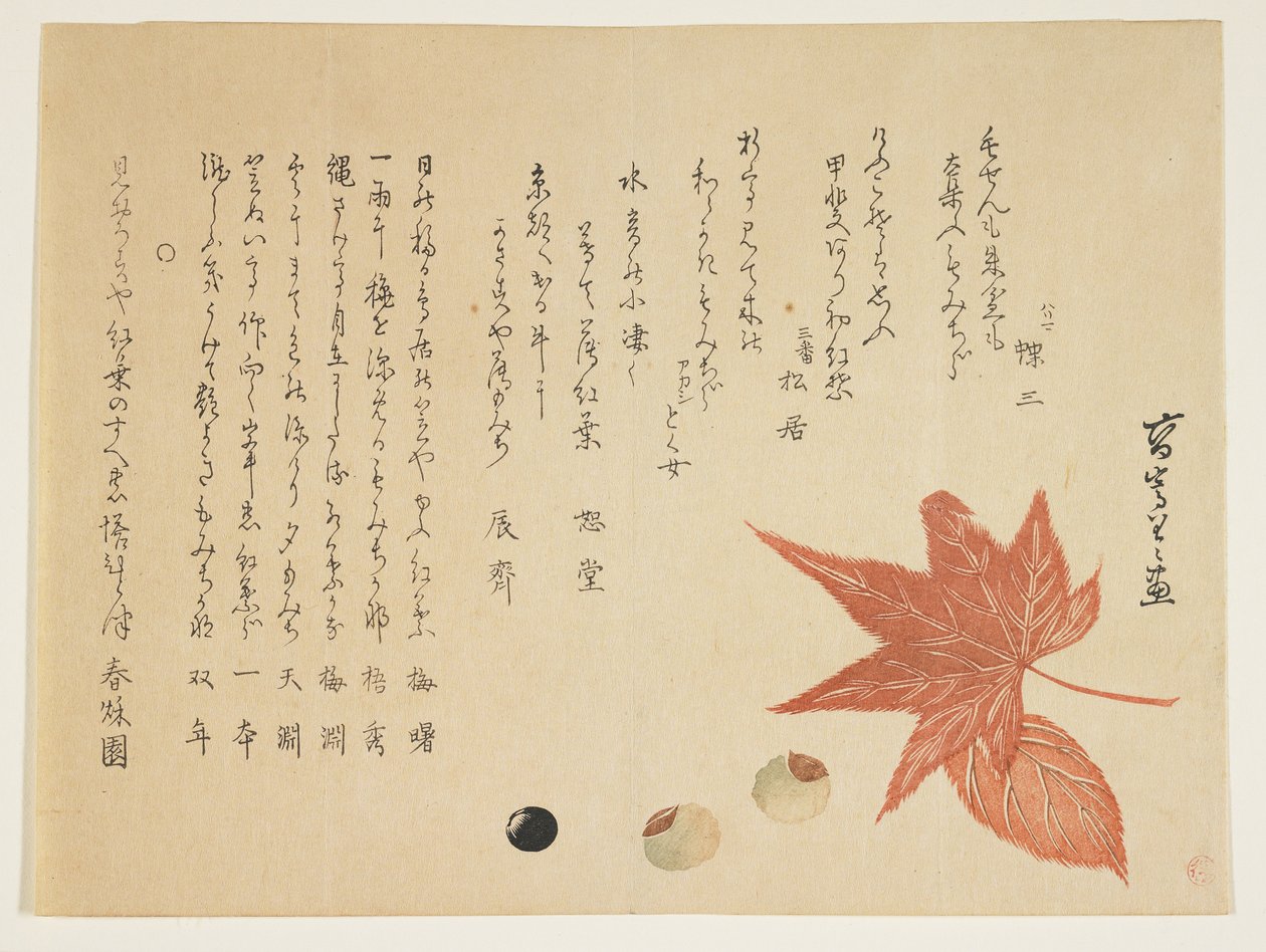 Hojas y nueces de otoño, 1849-76 de K II Skoku