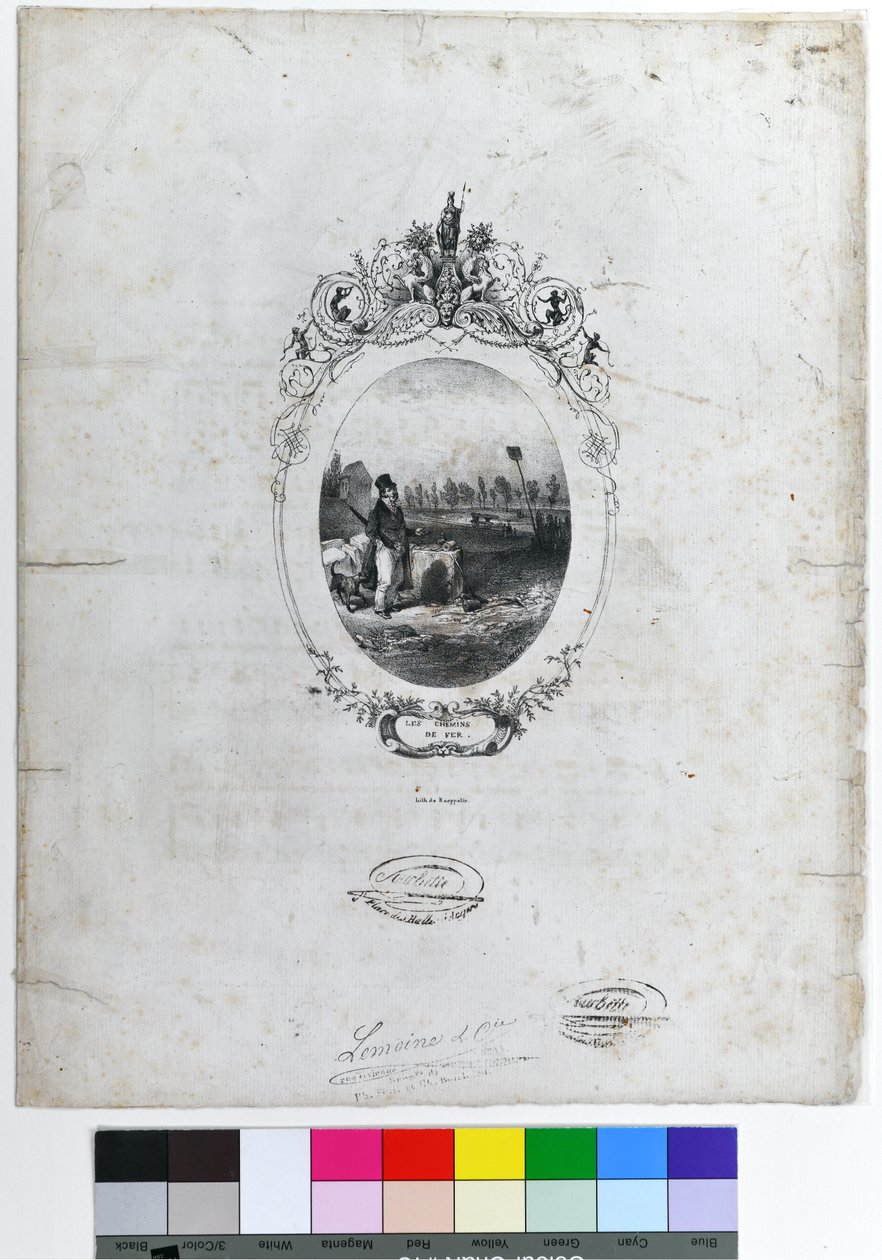 "Les Chemins de Fer", c1840 (litografía sobre papel) de Kaeppelin et Compagnie