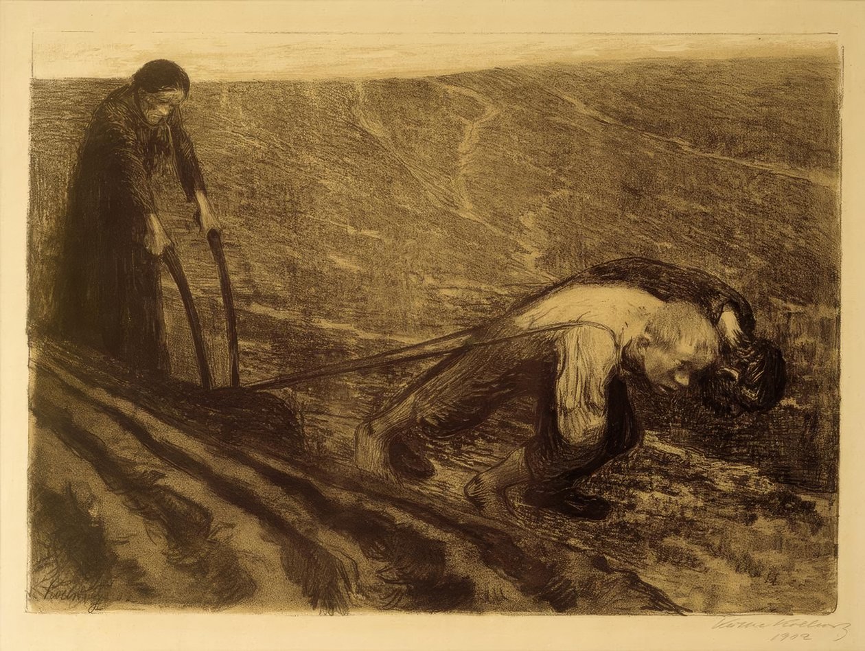 K.Kollwitz, arador y mujer de Käthe Kollwitz