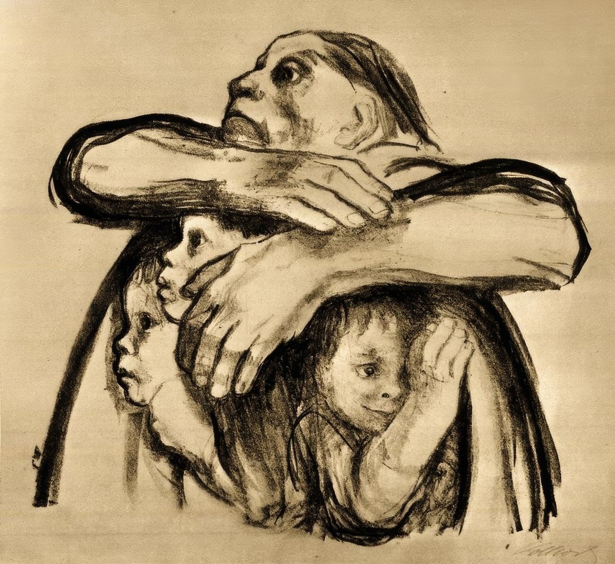Las semillas no deben ser molidas de Käthe Kollwitz
