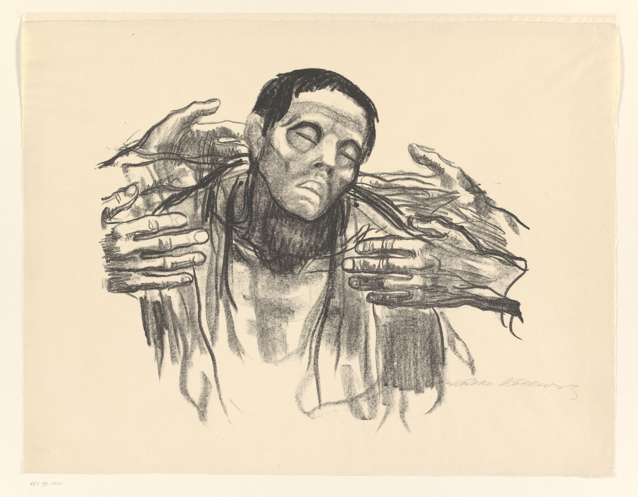 Hombre y cuatro manos
Media Rusia (título original) de Käthe Kollwitz (signed by artist)