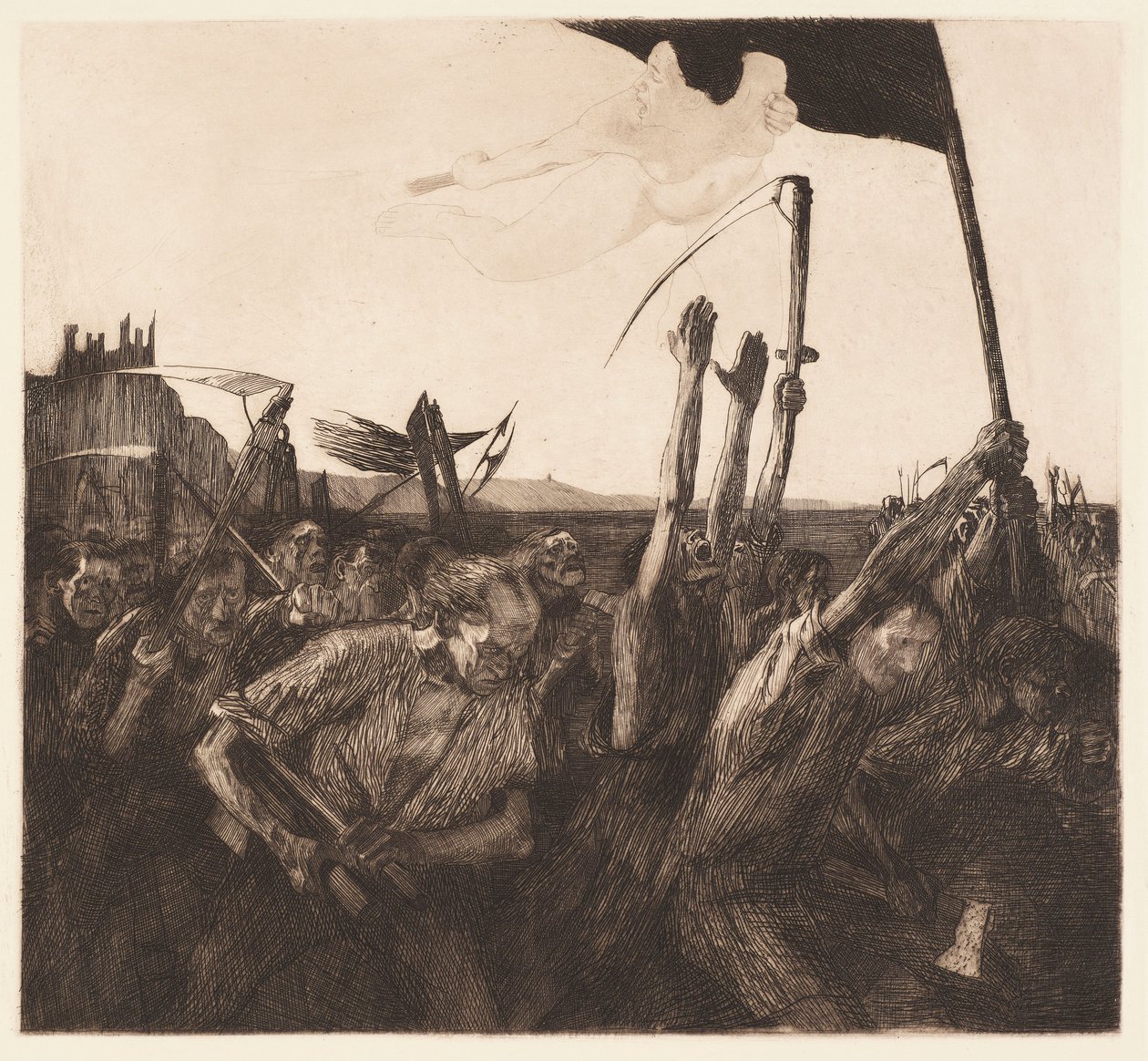 Alboroto (Uproar) de Käthe Kollwitz
