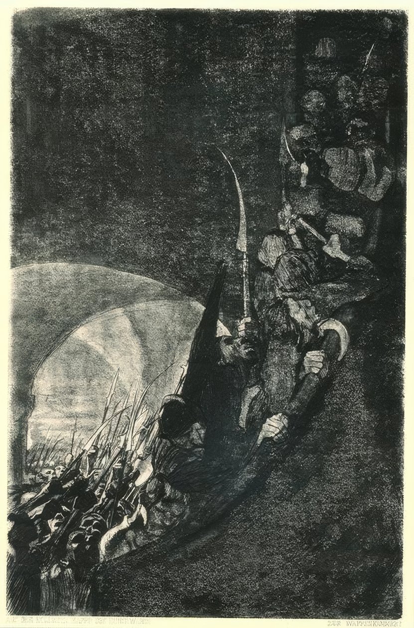 Armamento en una bóveda de Käthe Kollwitz