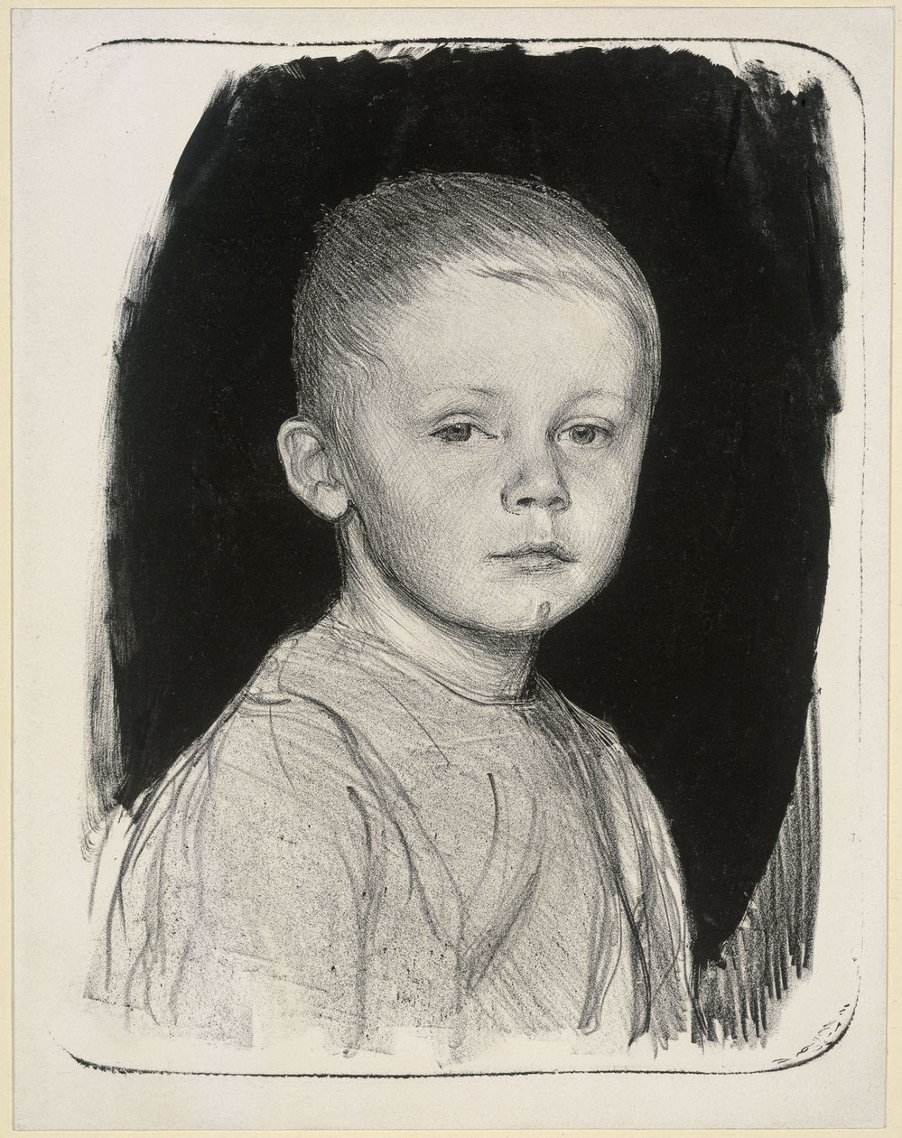 Retrato de Hans Kollwitz de Käthe Kollwitz
