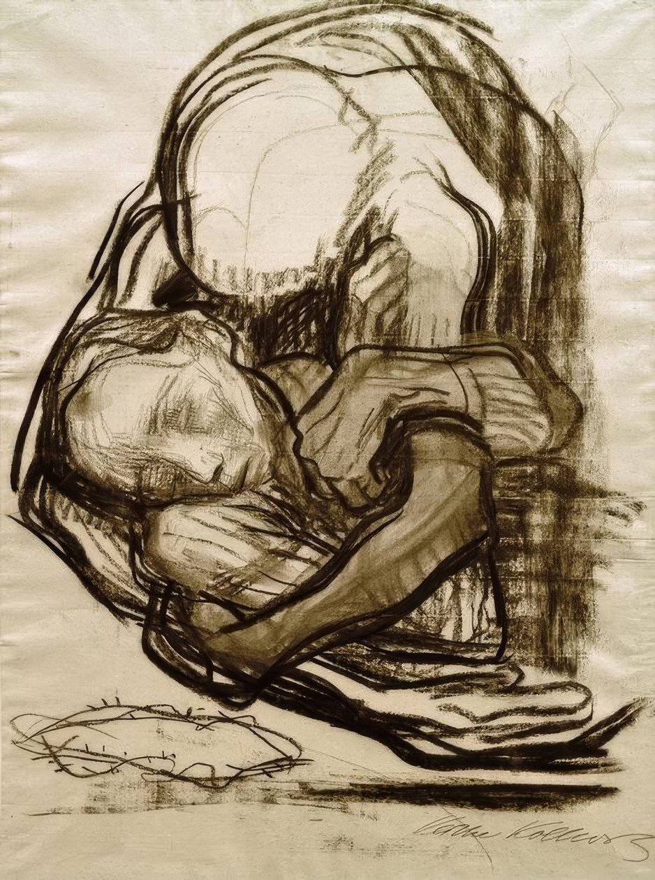 La muerte se lleva a una mujer de Käthe Kollwitz