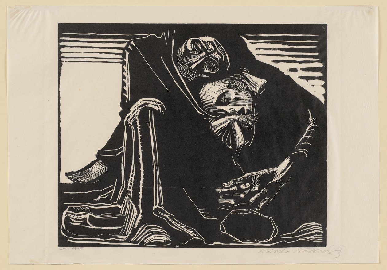 Tercera versión definitiva. Para la colección «Jahrbuch der Originalgraphik», 3.º año, Berlín: Wohlgemuth  Lissner, 1921 de Käthe Kollwitz