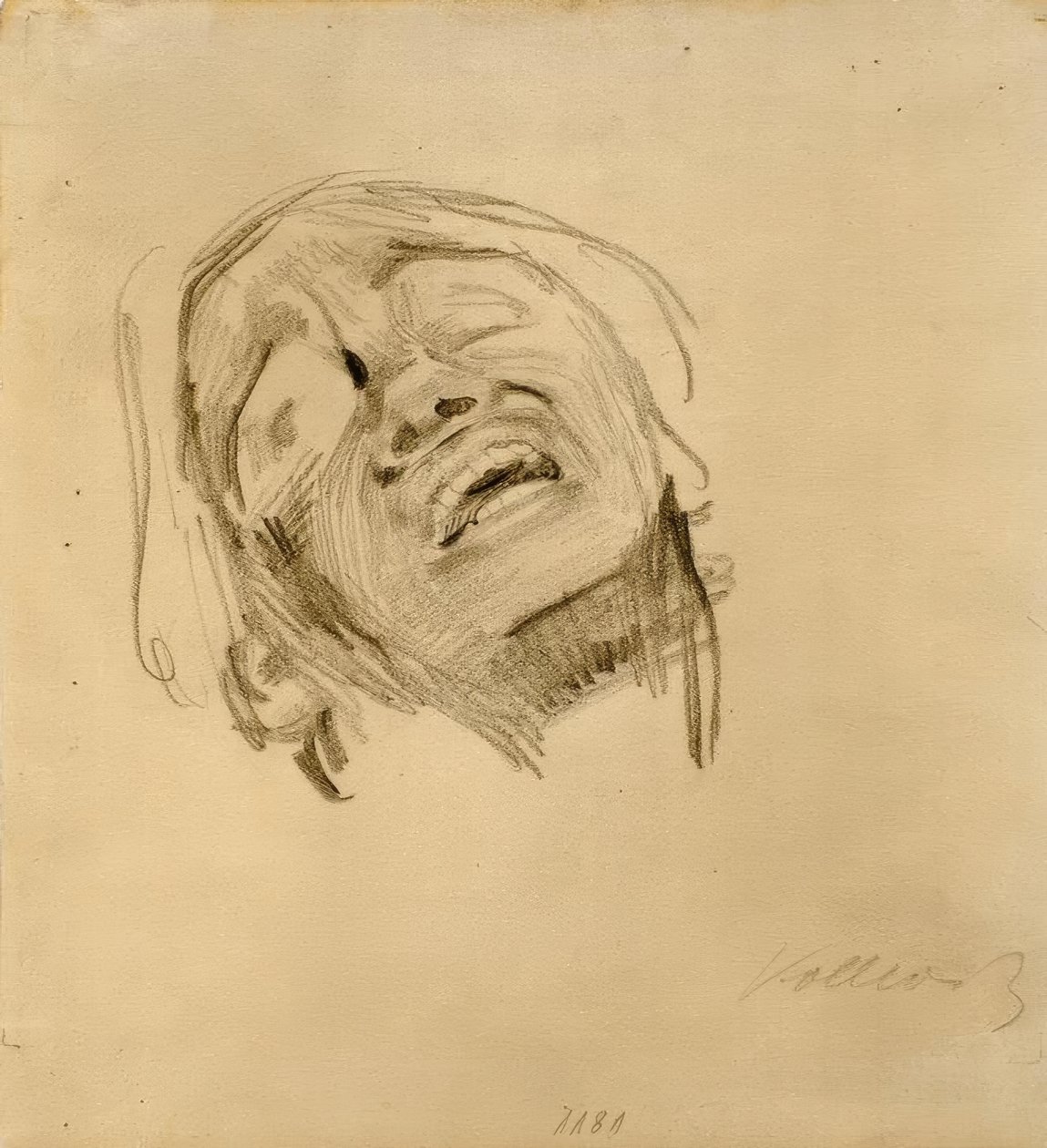 Cabeza de mujer de Käthe Kollwitz