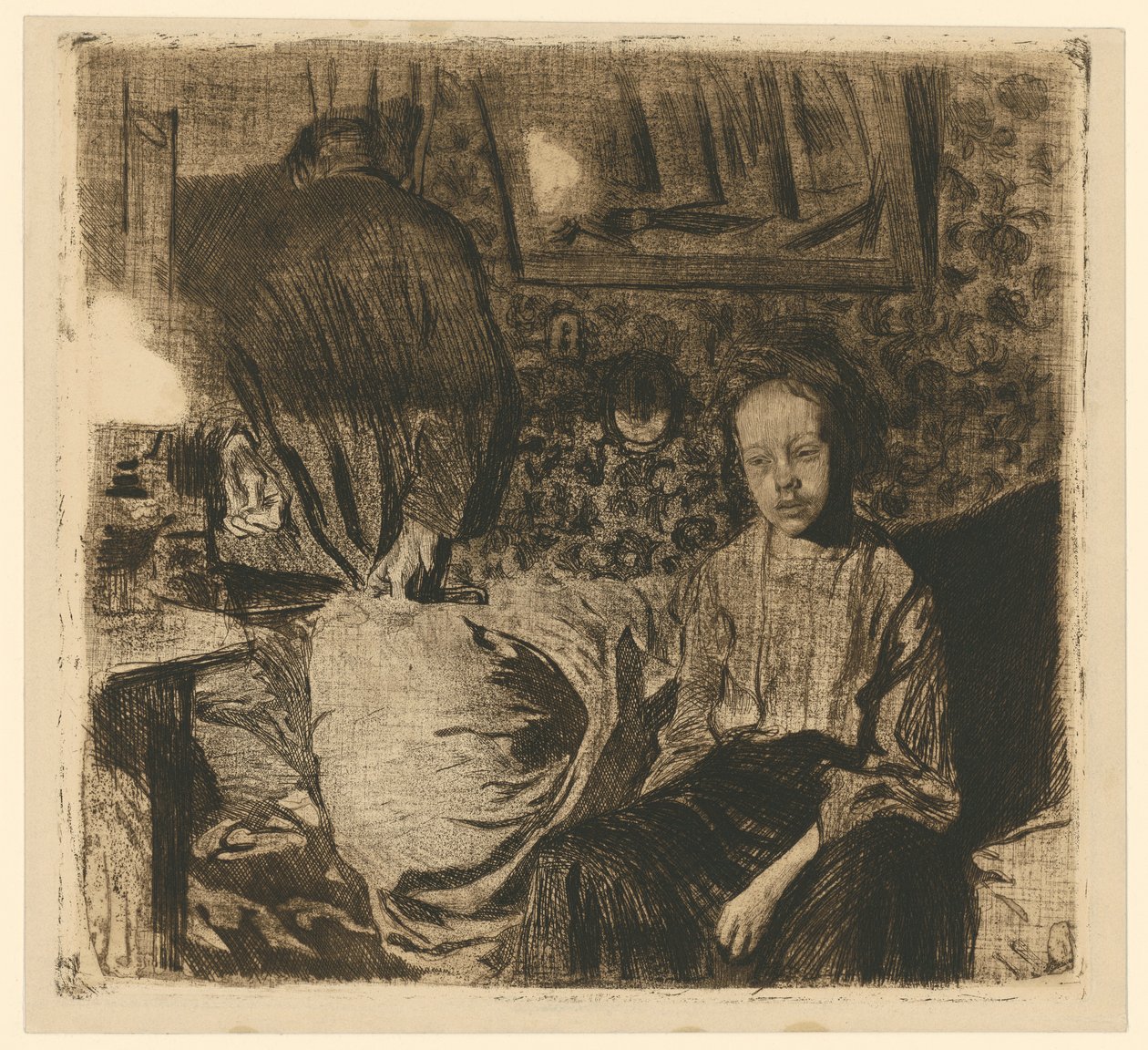 Pareja joven (3.er estado) de Käthe Kollwitz