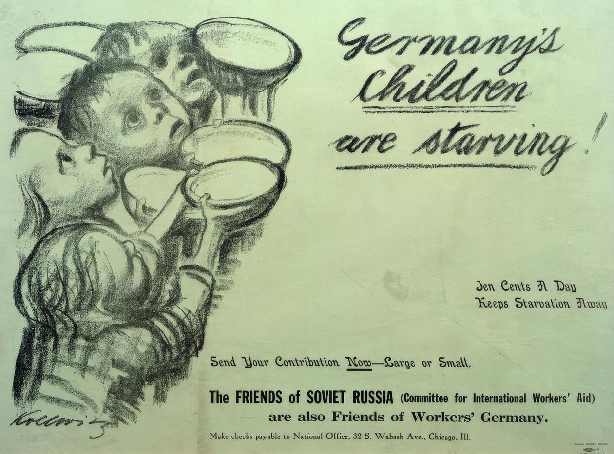 Los niños de Alemania están muriendo de hambre de Käthe Kollwitz