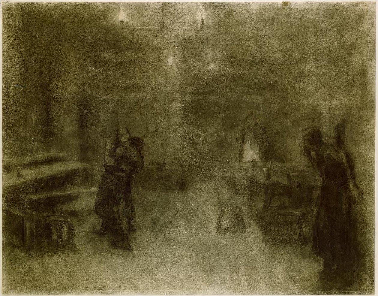 Käthe Kollwitz, escena de Germinal de Käthe Kollwitz