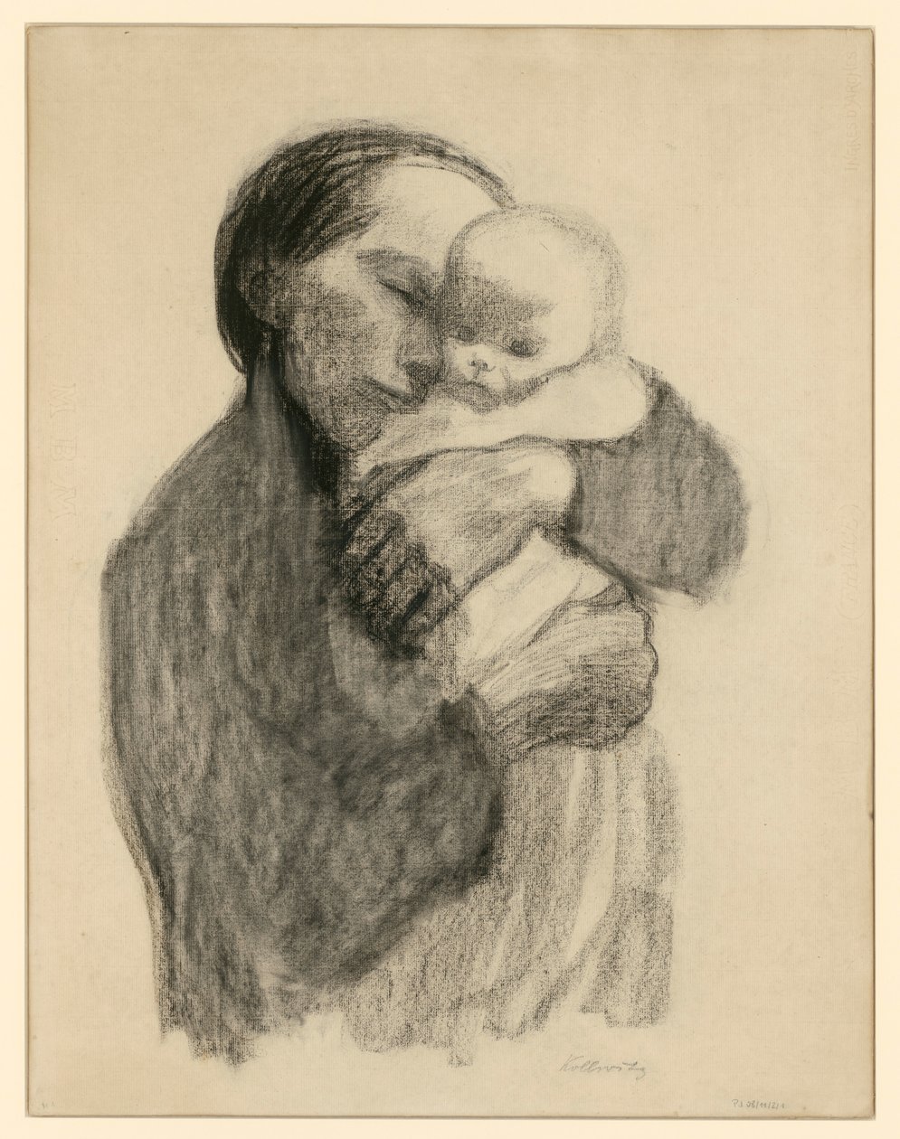 Madre con bebé en brazos de Käthe Kollwitz