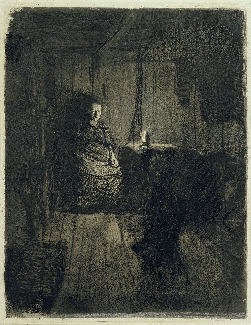 Not (Versión descartada de «Una revuelta de tejedores», 1.ª versión) de Käthe Kollwitz