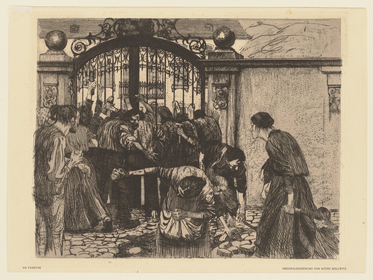 Lámina 5 del ciclo «La revuelta de los tejedores» de Käthe Kollwitz