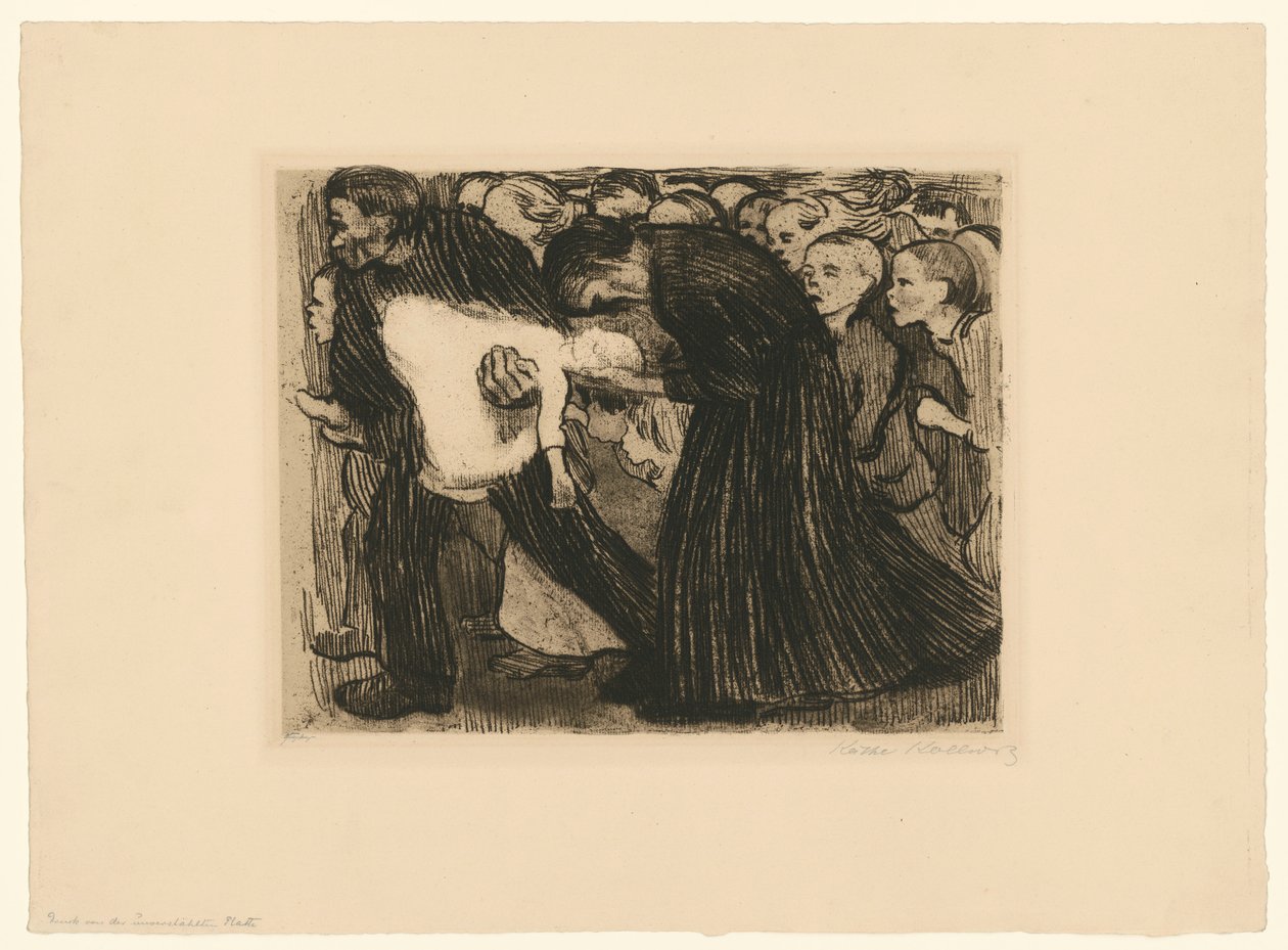 Atropello (4.º estado) de Käthe Kollwitz