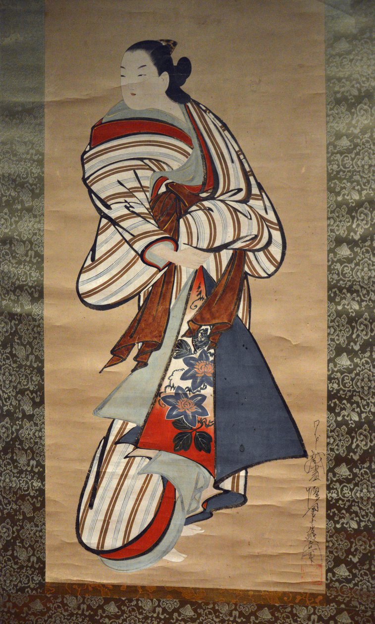 Cortesana desfilando de Kaigetsudō Dohan