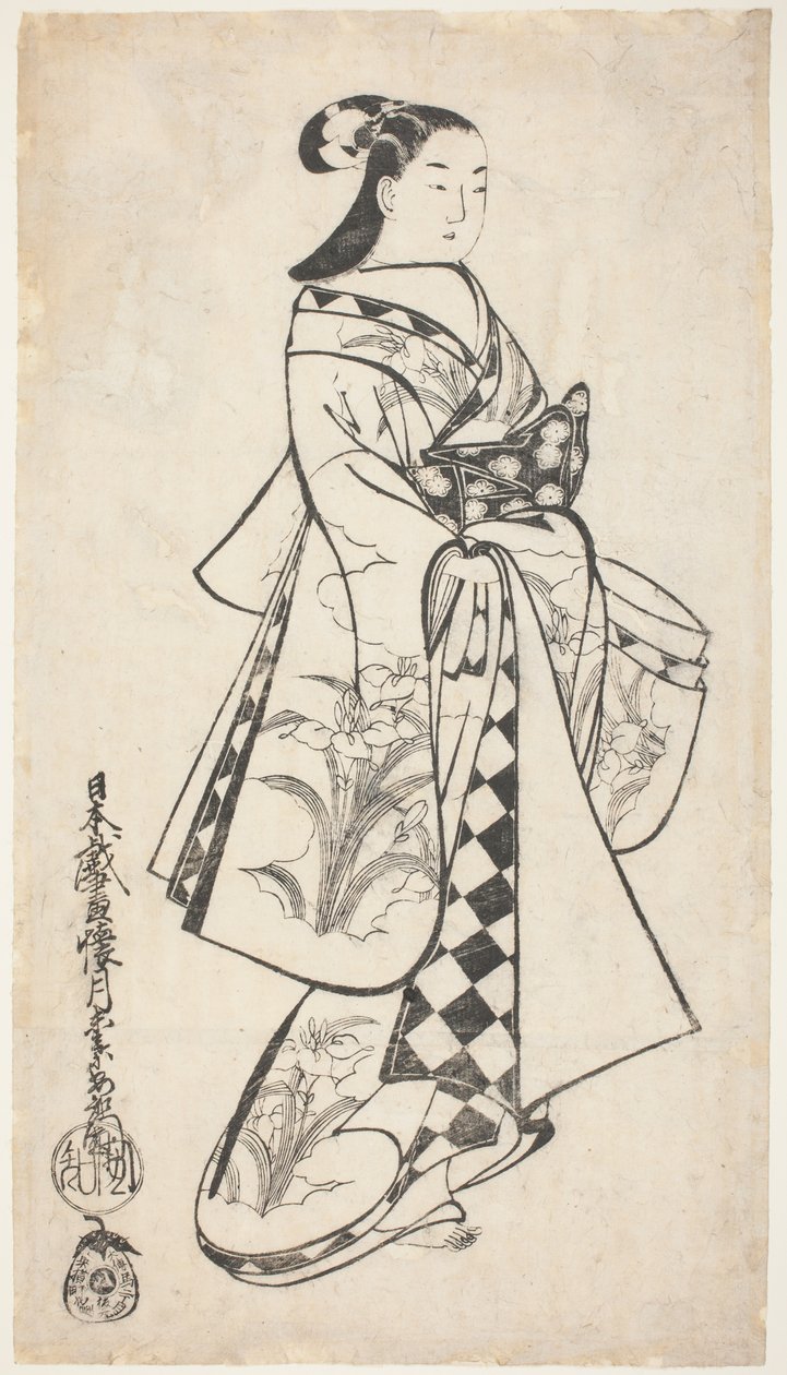 Belleza de pie de Kaigetsudo Anchi