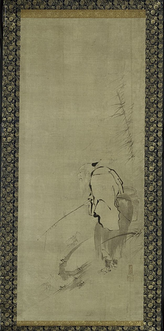 Tríptico de Zhou Moushu, Xiwangmu y Taigong Wang de Kaiho Yusho