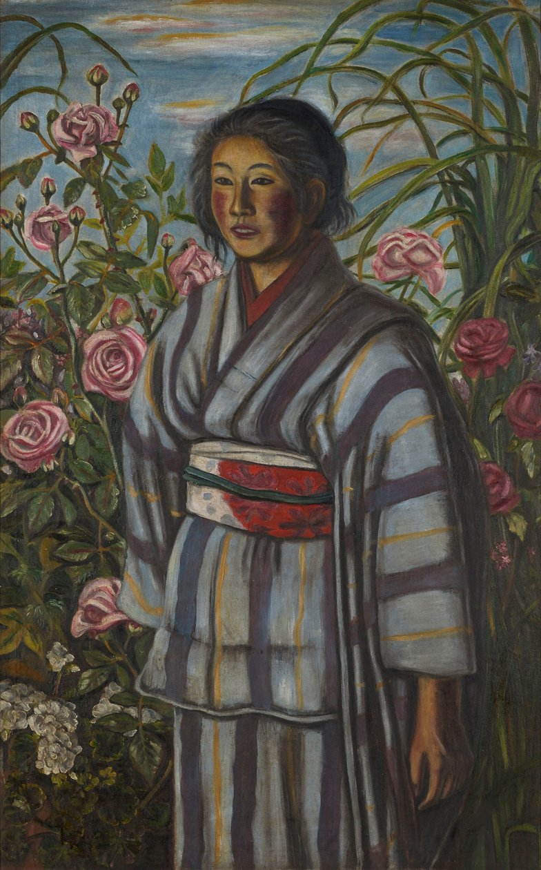 Rosas y una chica de Kaita Murayama