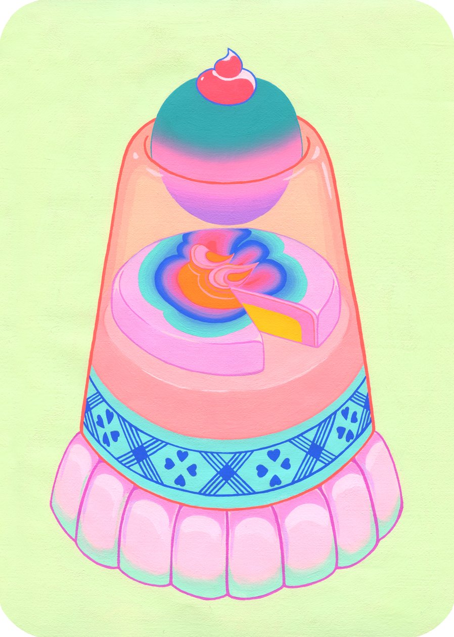 Apártame, mírame, 2019 (acrílico sobre algodón) de Kam Tsz