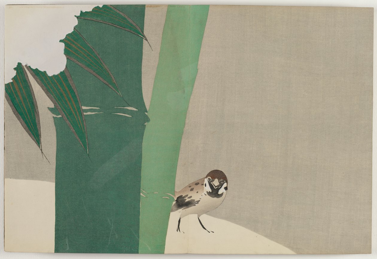 Flowers of a Hundred Worlds (Momoyogusa): Bamboo in Snow (Secchuchiku) de Kamisaka Sekka