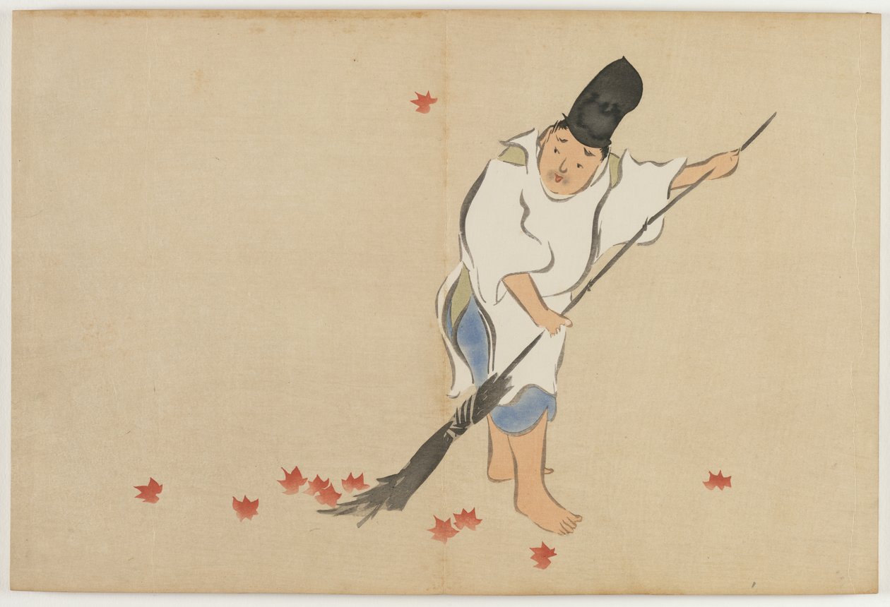 Flores de los cien mundos (Momoyogusa): Guardia de la corte (Eishi) de Kamisaka Sekka