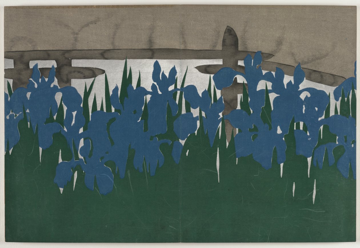 Flowers of a Hundred Worlds (Momoyogusa): Eight Bridges (Yatsuhashi) de Kamisaka Sekka