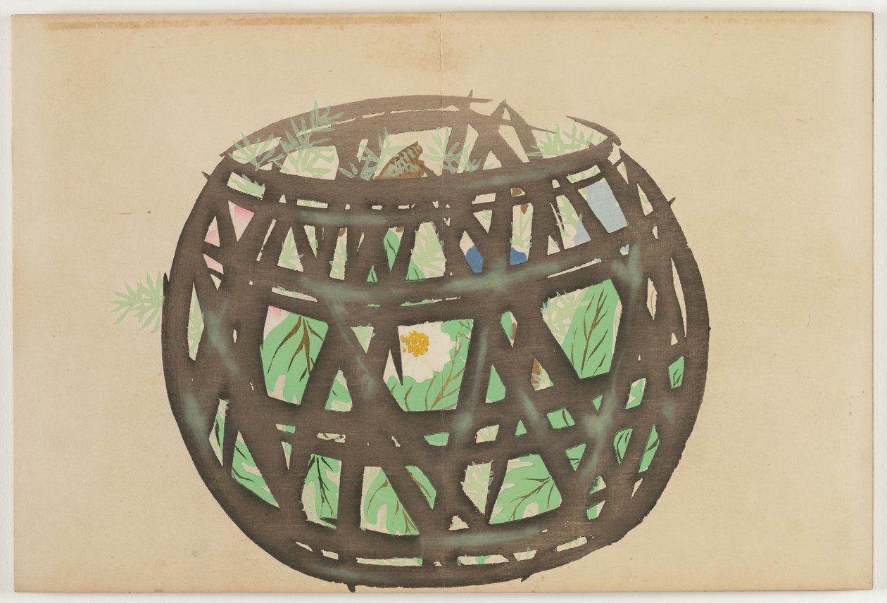 Flowers of a Hundred Worlds (Momoyogusa): Flower Basket (Hanakago) de Kamisaka Sekka