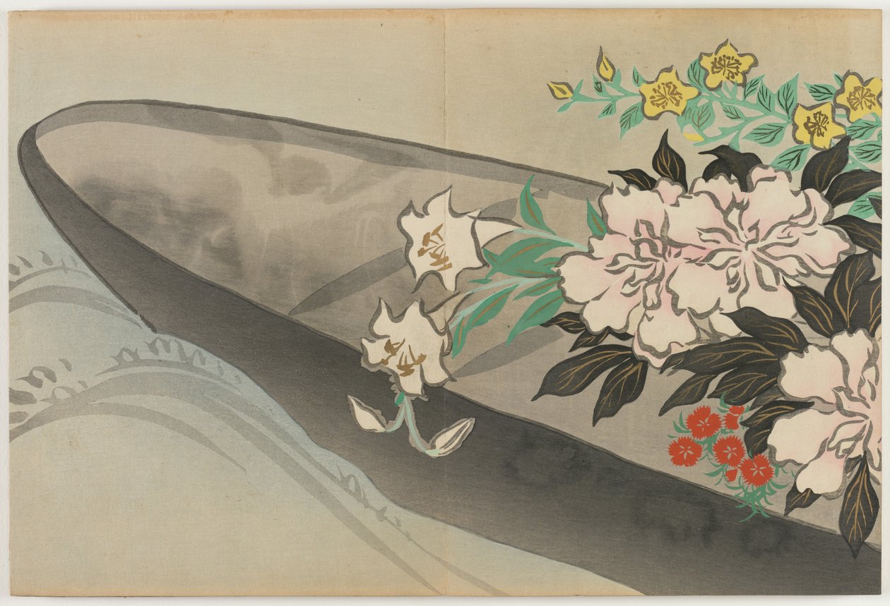 Flowers of a Hundred Worlds (Momoyogusa): Flower boat (Hanabune) de Kamisaka Sekka