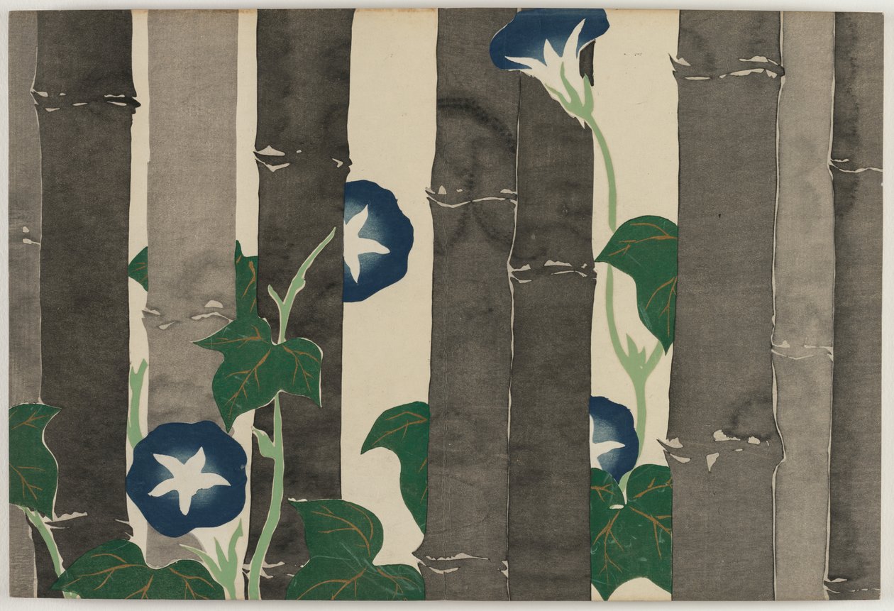 Flowers of a Hundred Worlds (Momoyogusa): Morning Glories (Asagao) de Kamisaka Sekka