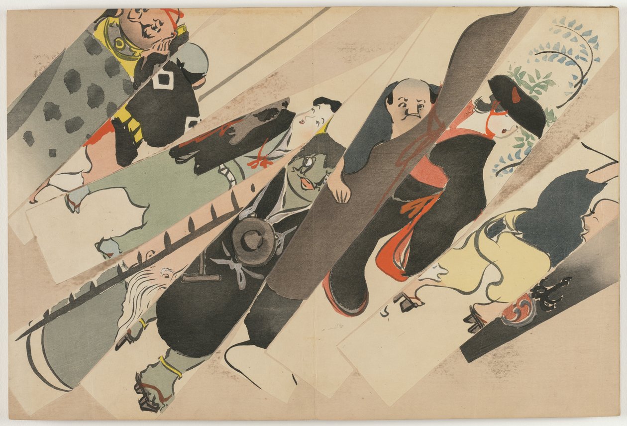 Flowers of a Hundred Worlds (Momoyogusa): Otsu-e (Otsu-e) de Kamisaka Sekka