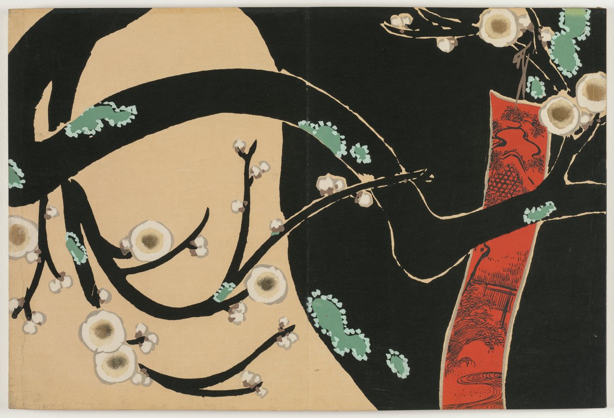 Flowers of a Hundred Worlds (Momoyogusa): Plum (Ume) de Kamisaka Sekka
