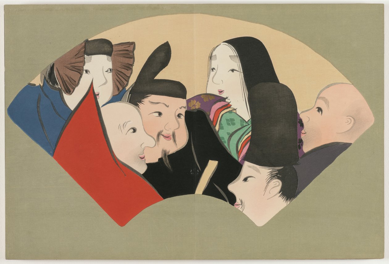 Flowers of a Hundred Worlds (Momoyogusa): Six Poetic Immortals (Rokkasen) de Kamisaka Sekka