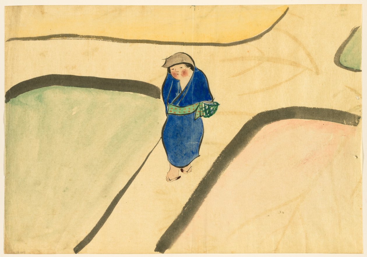 Flowers of a Hundred Worlds (Momoyogusa): Spring Field (Haru no tanomo) de Kamisaka Sekka