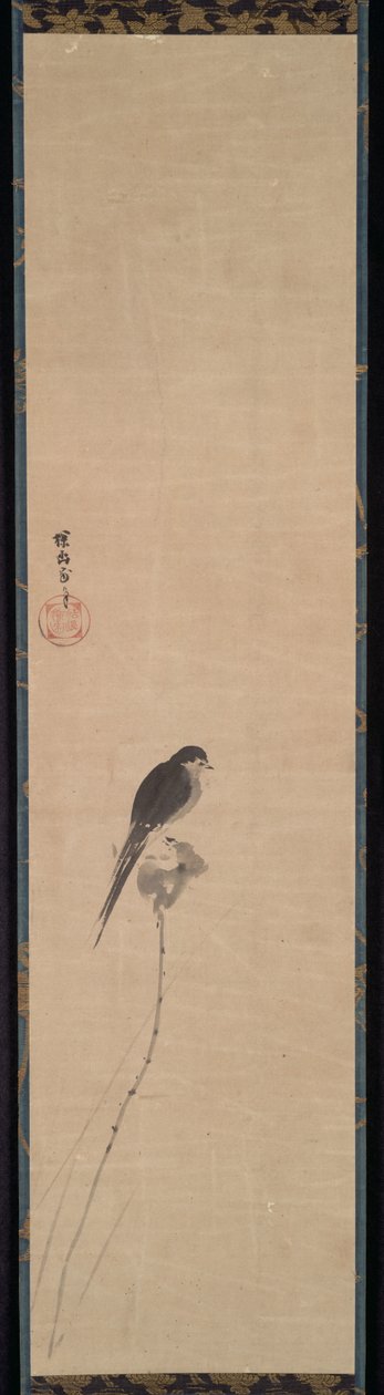 Bird on a Lotus Bud de Kanō Tan’yū