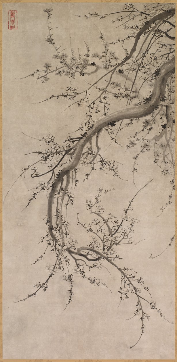 Prunus, siglo XVII de Kano Ein