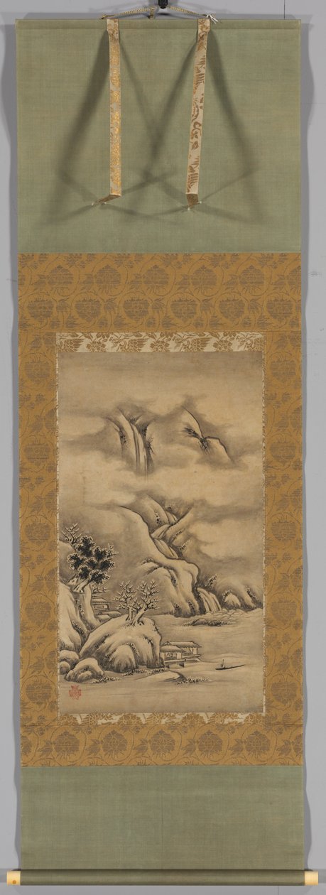 Paisajes estacionales: Invierno, mediados a finales del siglo XVI de Kano Hideyori