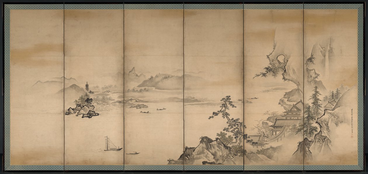 Las cuatro estaciones, 1668 de Kanō Tan’yū