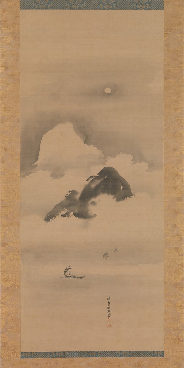 Paisaje a la luz de la luna, después de 1662 de Kanō Tan’yū