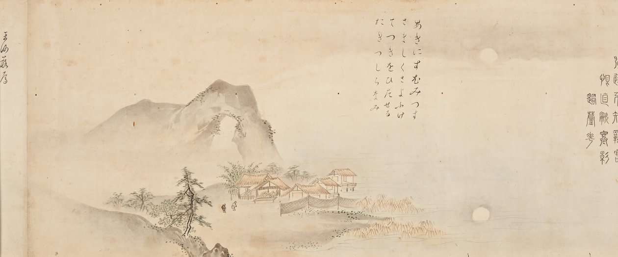 Ocho vistas de los ríos Xiao y Xiang de Kano Toun