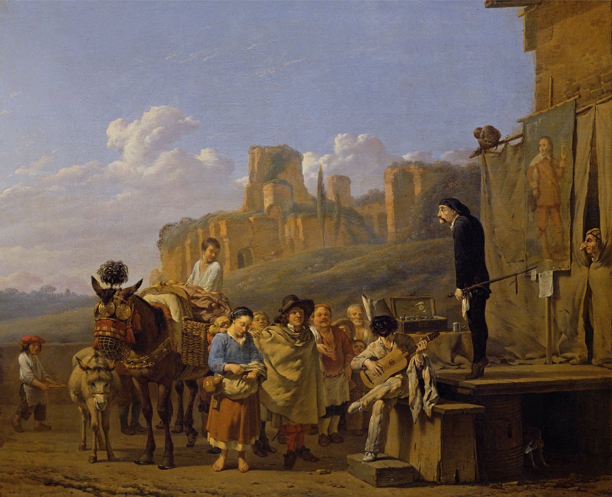 Los Charlatanes Italianos, 1657 de Karel Dujardin