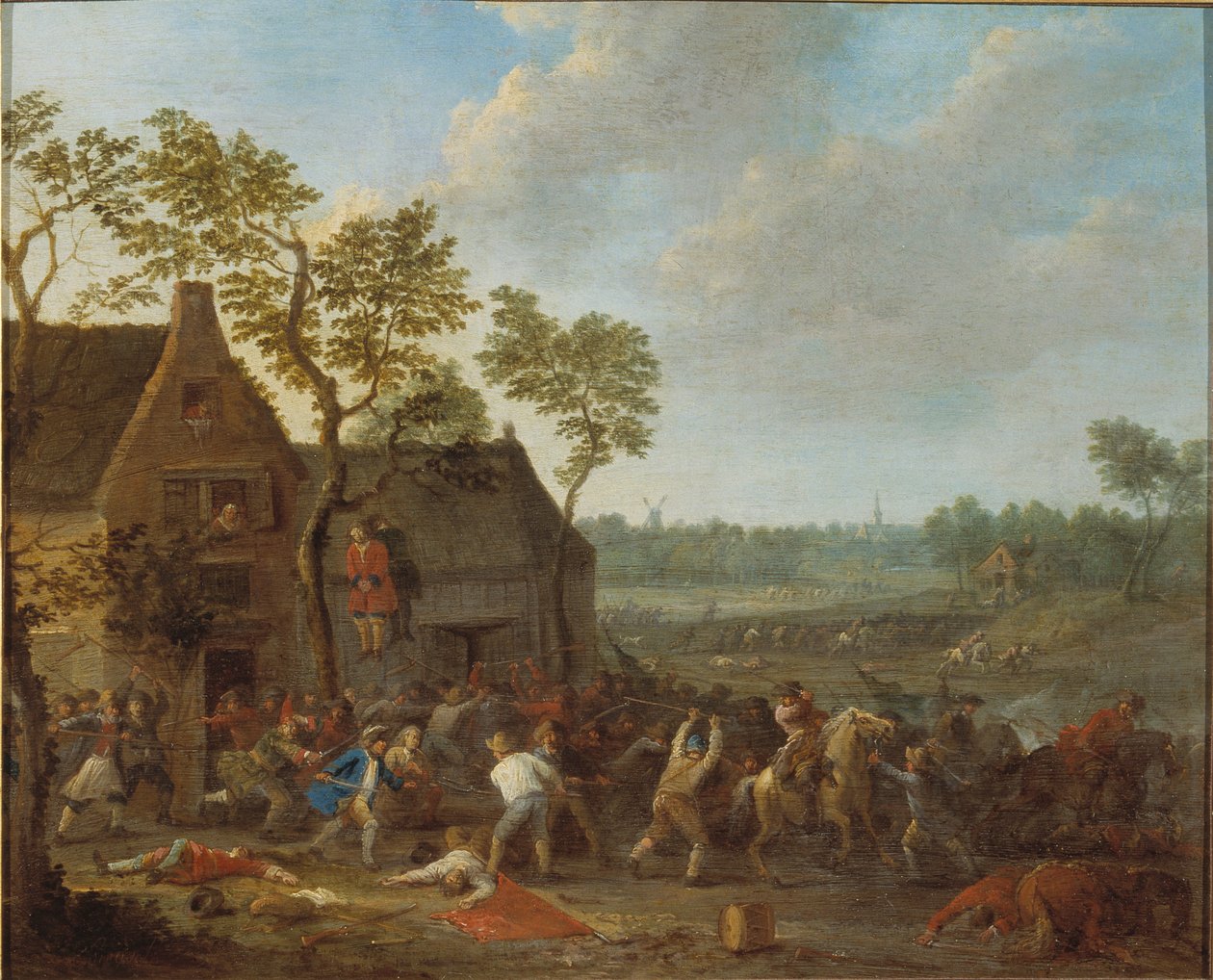 Robo en la granja, c. 1710 de Karel Breydel